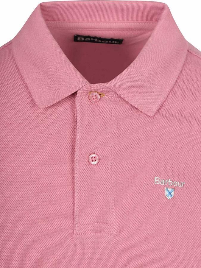 Barbour Pique Polo True Roze - Foto 3