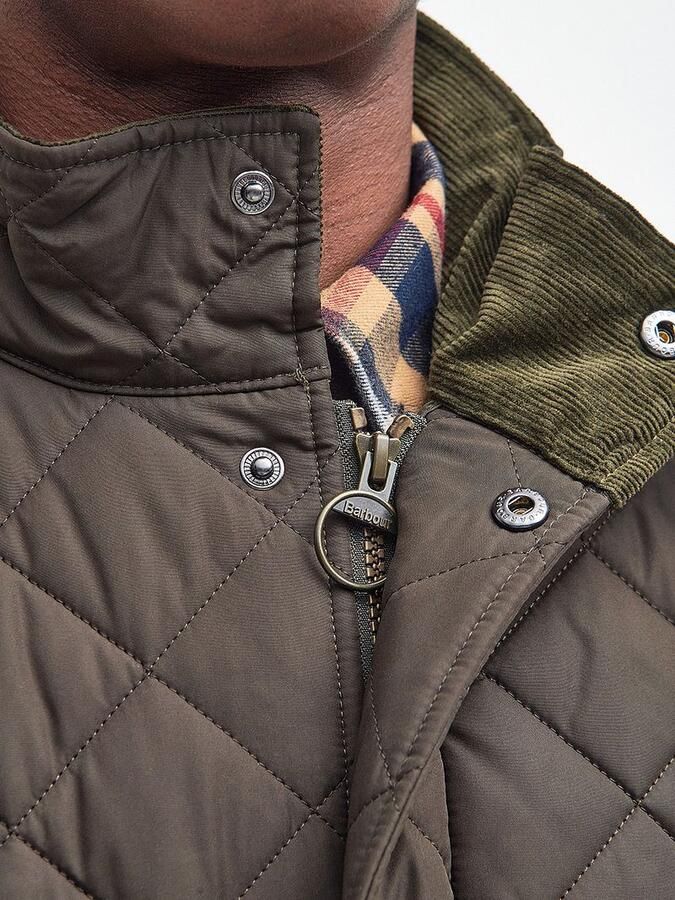 Barbour Quilted Jas Chelsea Olijfgroen - Foto 3