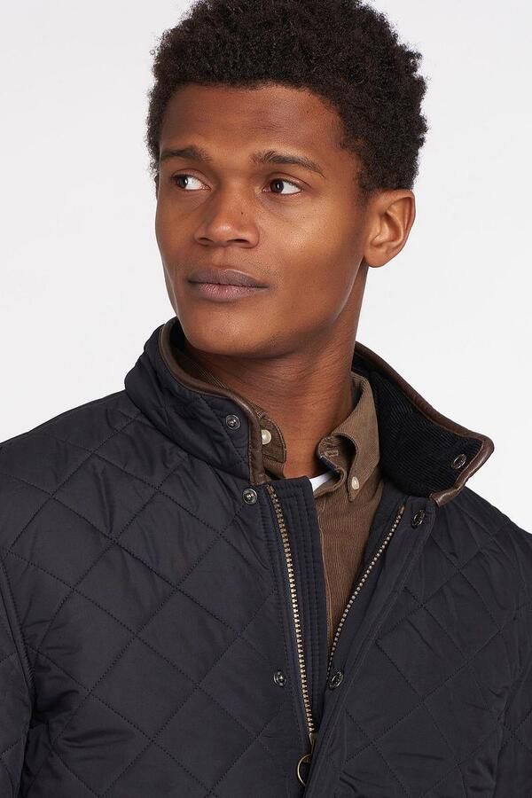 Barbour Regular fit gewatteerd jack met klepzakken model 'POWELL' - Foto 7