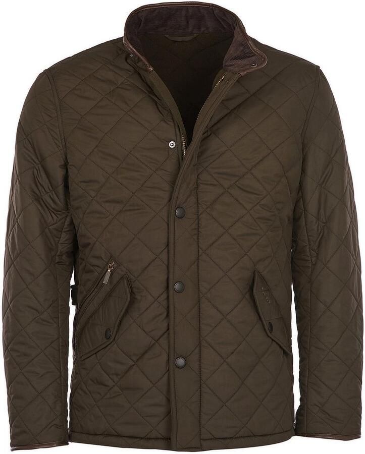 Barbour Regular fit gewatteerd jack met klepzakken model 'POWELL'