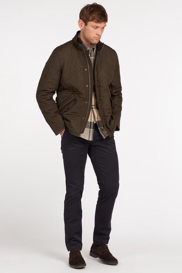 Barbour Regular fit gewatteerd jack met klepzakken model 'POWELL' - Foto 4