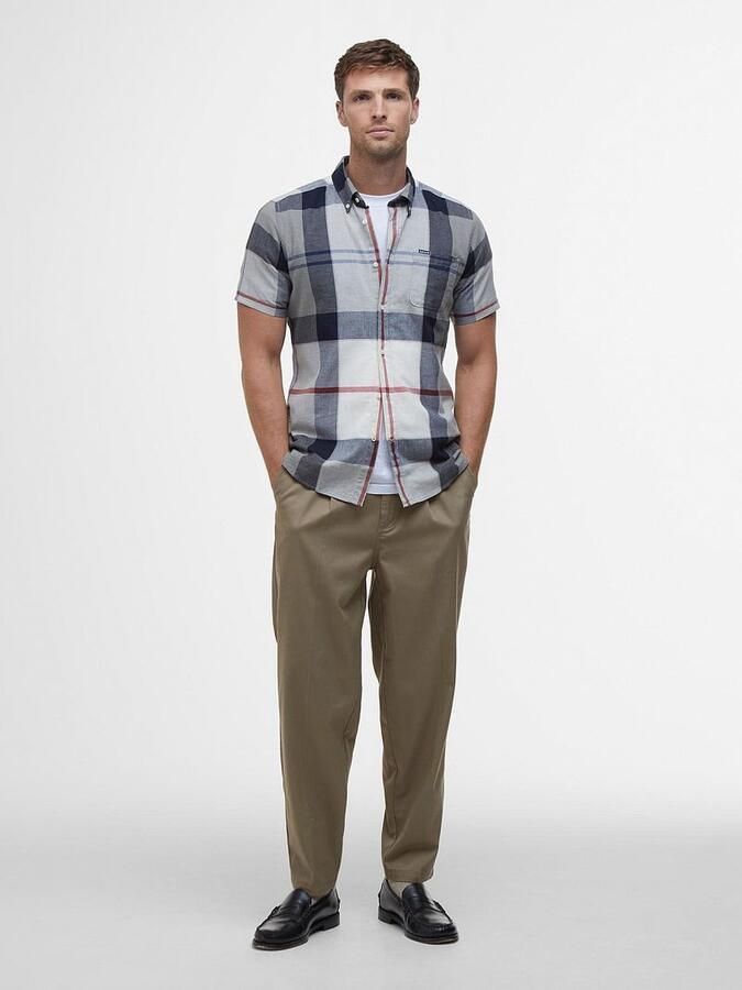 Barbour Overhemd Lange Mouw Shirt Doughill Bleache Pine Tartan