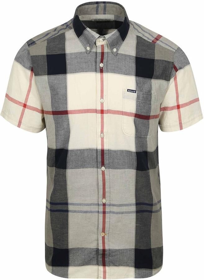 Barbour Overhemd Lange Mouw Shirt Doughill Bleache Pine Tartan