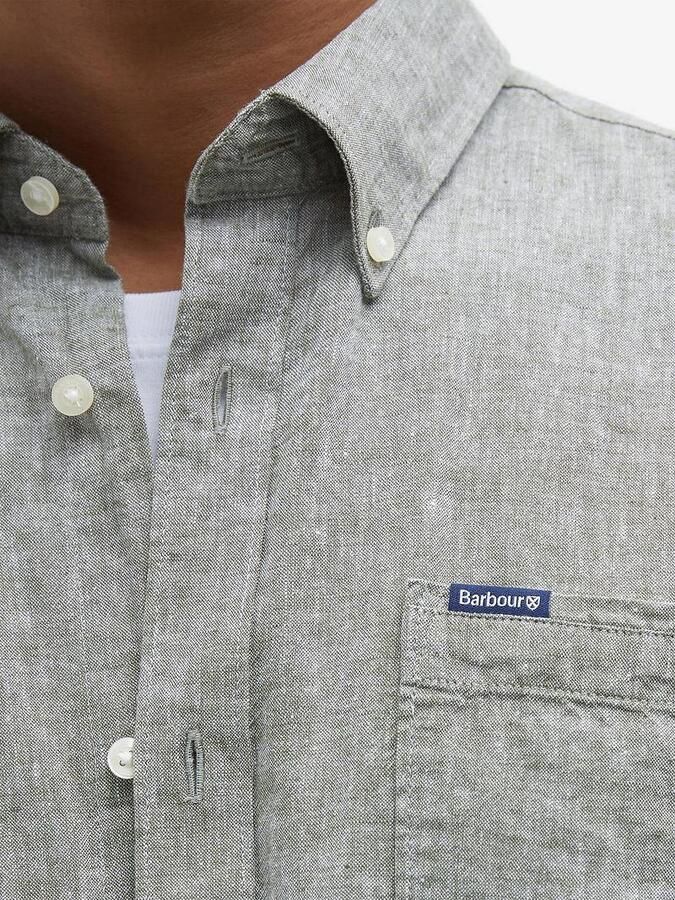 Barbour Overhemd Lange Mouw Shirt Nelson Tailored Groen - Foto 4