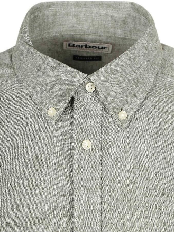 Barbour Overhemd Lange Mouw Shirt Nelson Tailored Groen - Foto 2