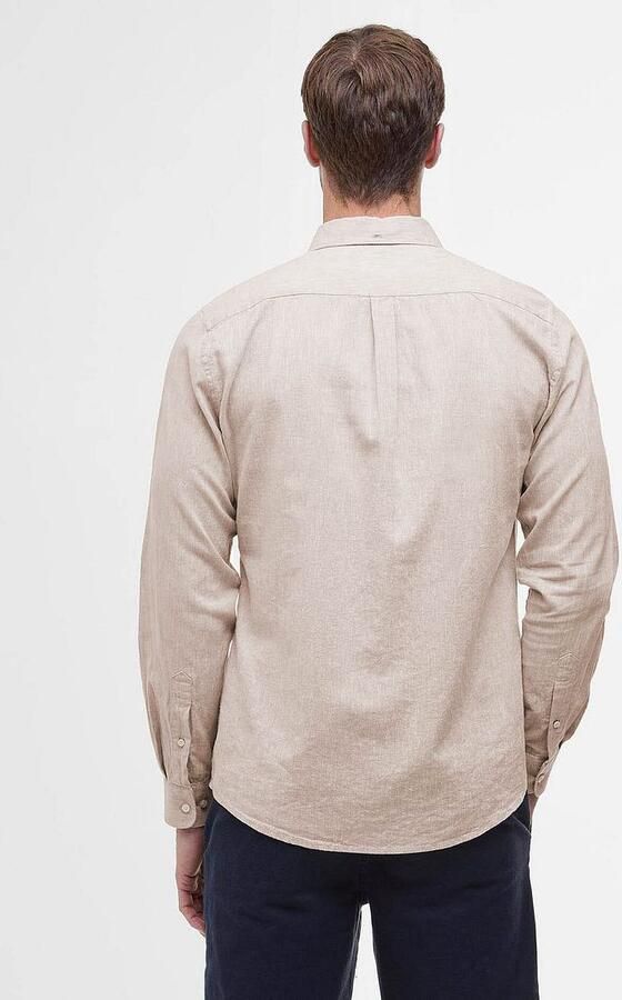 Barbour Shirt Nelson Tailored Stone Beige - Foto 5