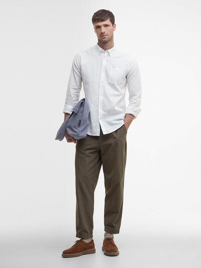 Barbour Witte Op Maat Gemaakte Overhemd met Borstzak White Heren - Foto 2