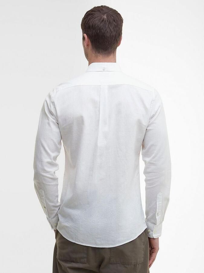 Barbour Witte Op Maat Gemaakte Overhemd met Borstzak White Heren - Foto 4