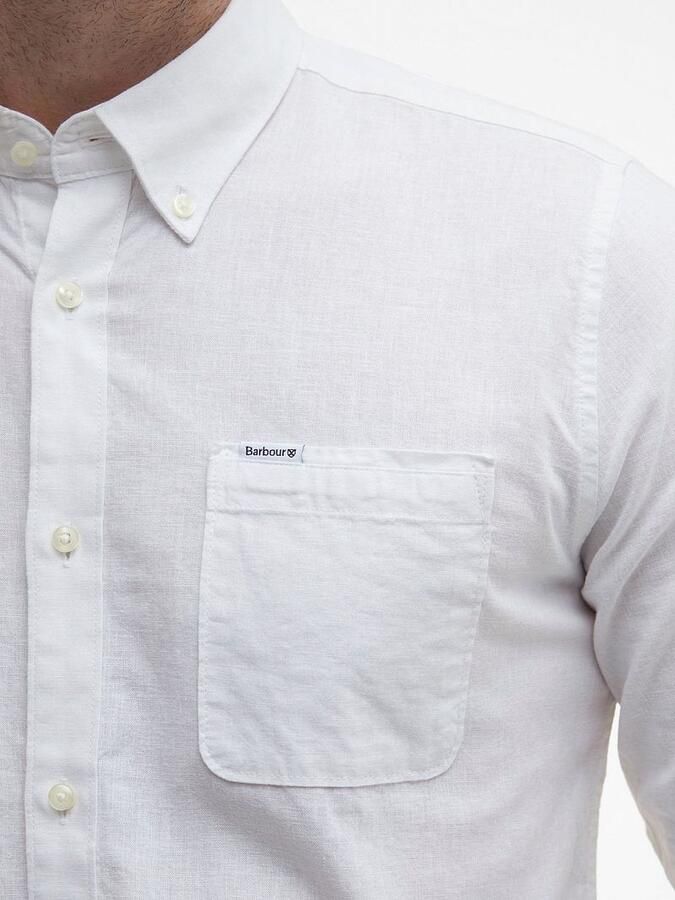 Barbour Witte Op Maat Gemaakte Overhemd met Borstzak White Heren - Foto 5