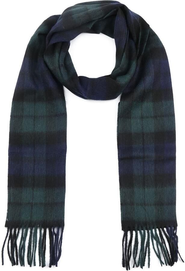 Barbour Wollen Kasjmier Tartan Sjaal voor Heren Multicolor Heren