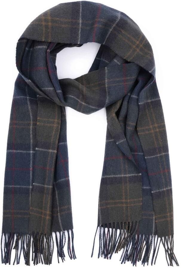 Barbour Sjaal Braden Wol Classic Tartan Groen