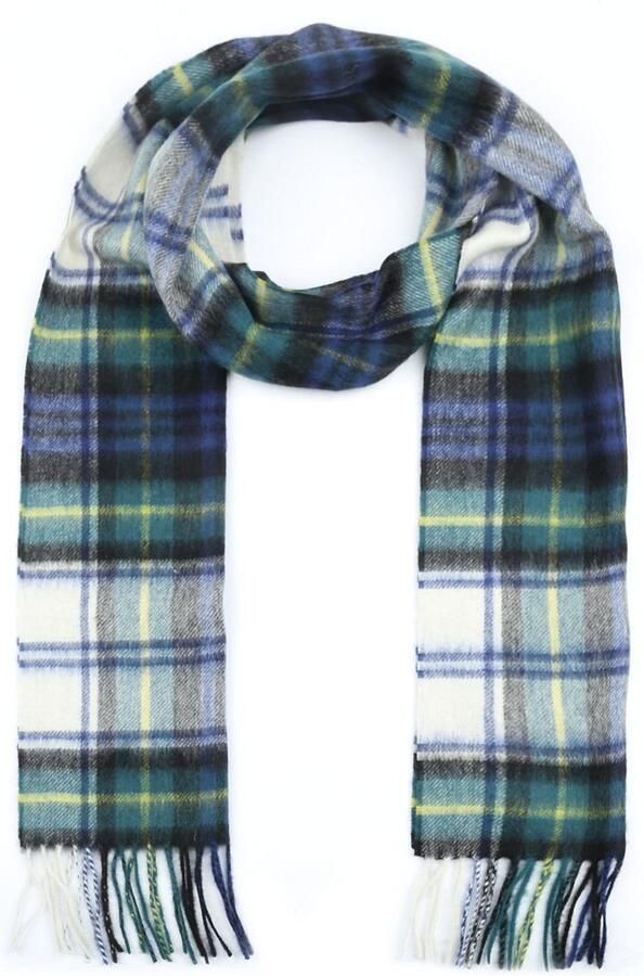 Barbour Wollen Tartan Herensjaal met Franjes Multicolor Heren