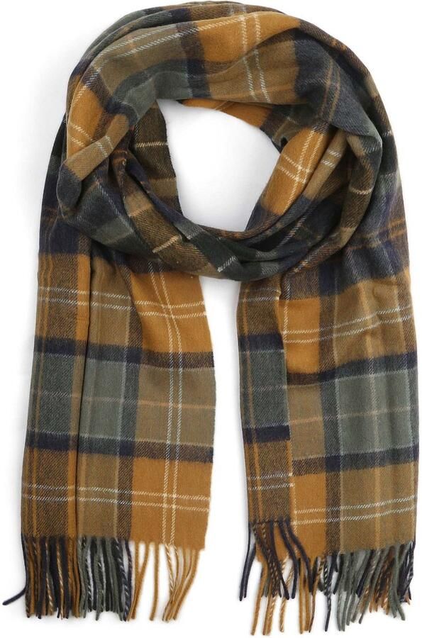 Barbour Sjaal Patchwork Tartan Geel