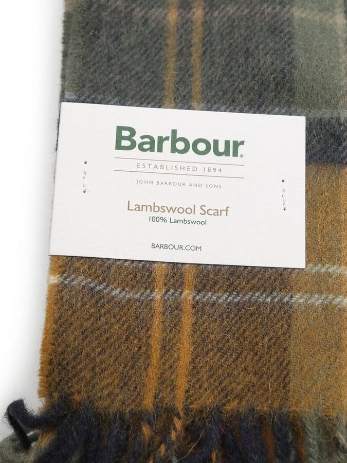 Barbour Sjaal Patchwork Tartan Geel - Foto 2