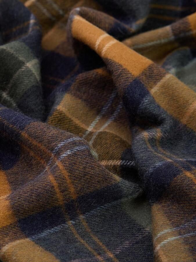 Barbour Sjaal Patchwork Tartan Geel - Foto 3