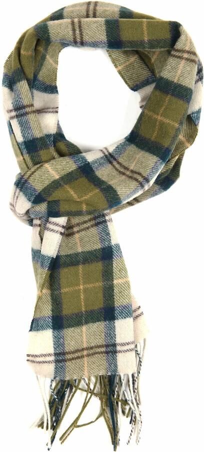 Barbour Sjaal Tartan Lamswol Groen