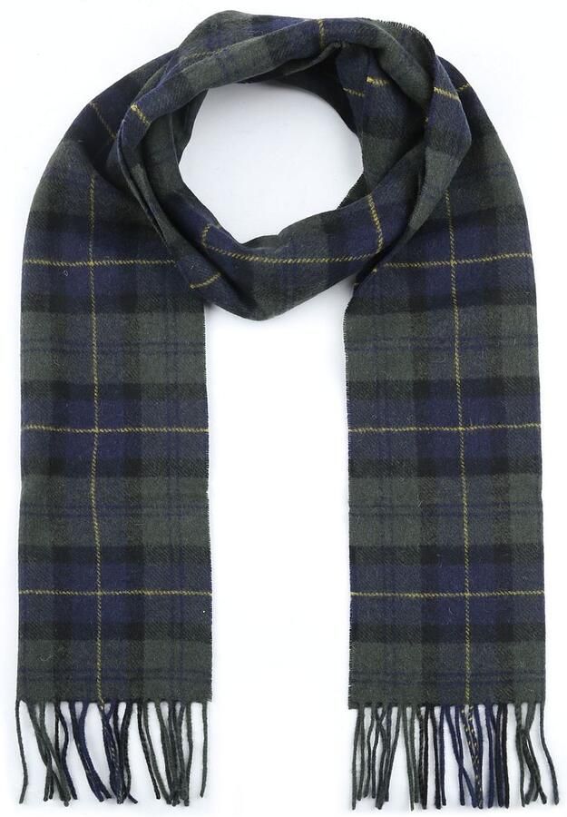 Barbour Wollen sjaal voor mannen en vrouwen Green Heren