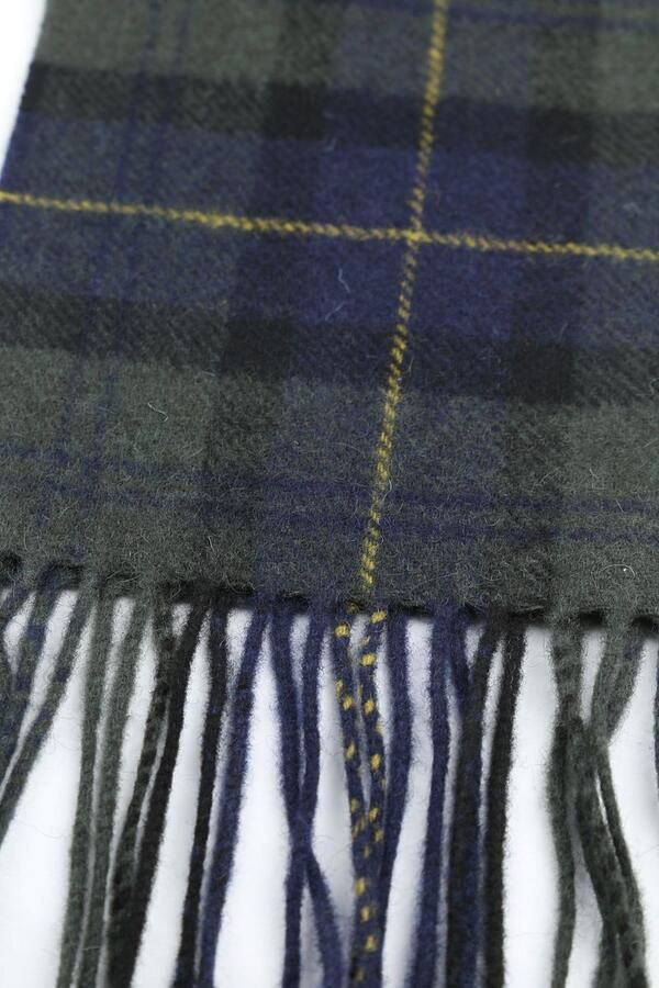Barbour Groene Tartan Check Wollen Sjaal Groen Heren - Foto 2
