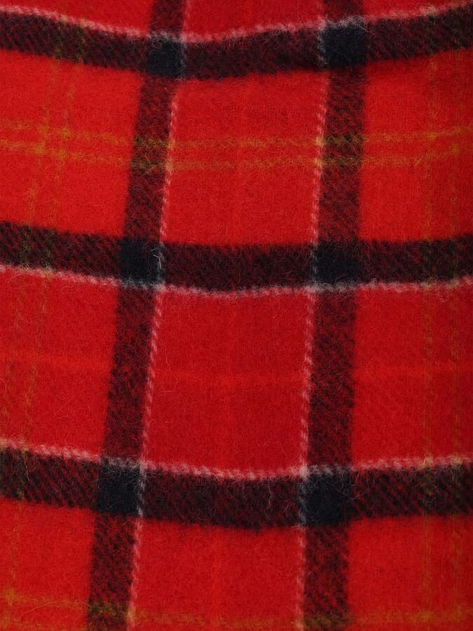 Barbour Sjaal Tartan Lamswol Rood - Foto 2