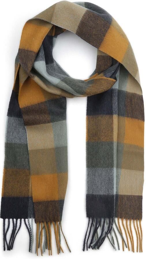 Barbour Sjaal Tattersall Blauw Beige