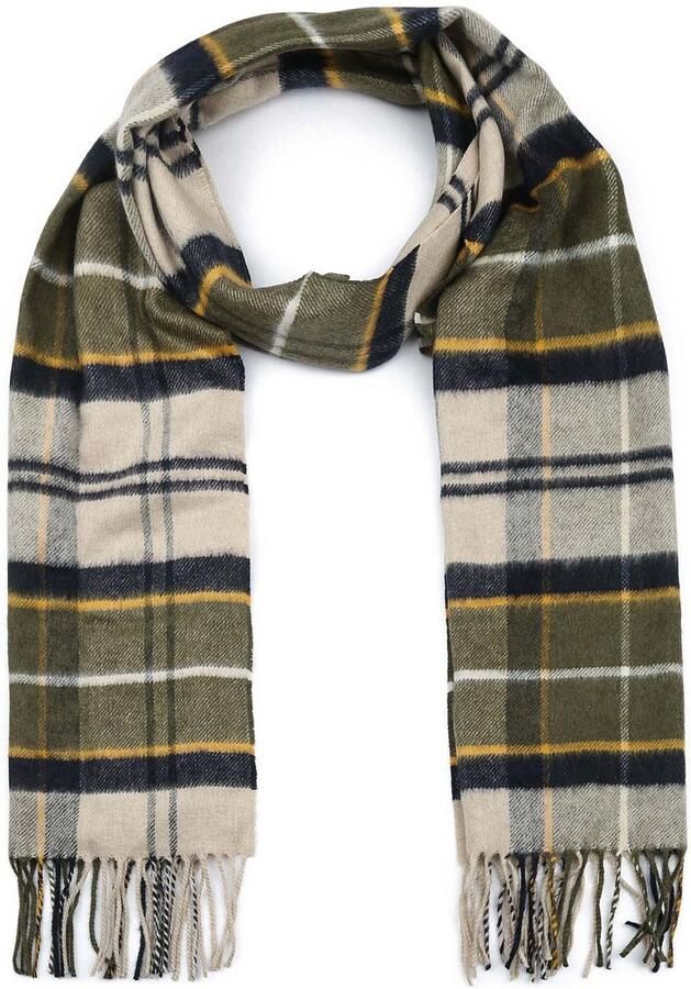 Barbour Unisex Sjaal met Franjes van Multicolor Unisex