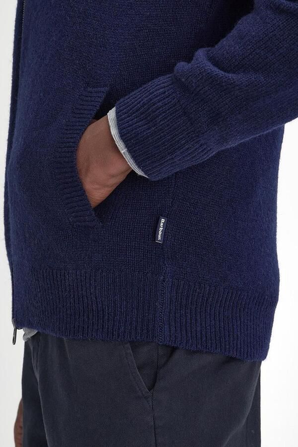 Barbour Talder Zip Vest Wol Donkerblauw - Foto 2