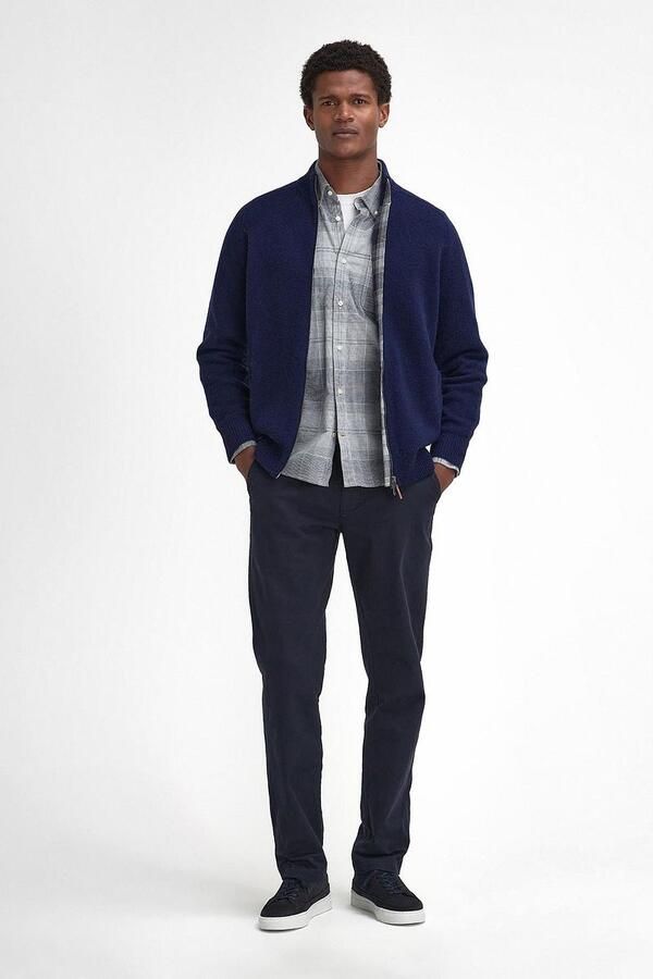 Barbour Talder Zip Vest Wol Donkerblauw - Foto 3