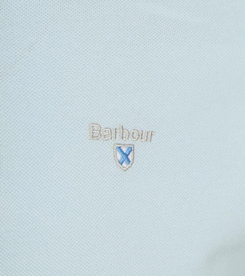 Barbour Slim fit poloshirt met labelstitching