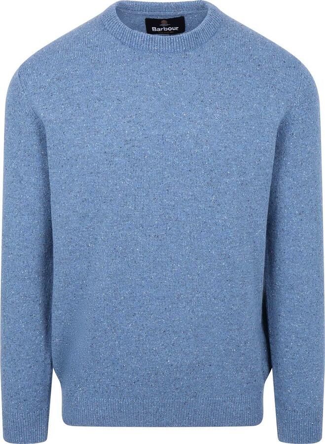 Barbour Pullover van mix van wol en zijde met ronde hals model 'TISBURY'