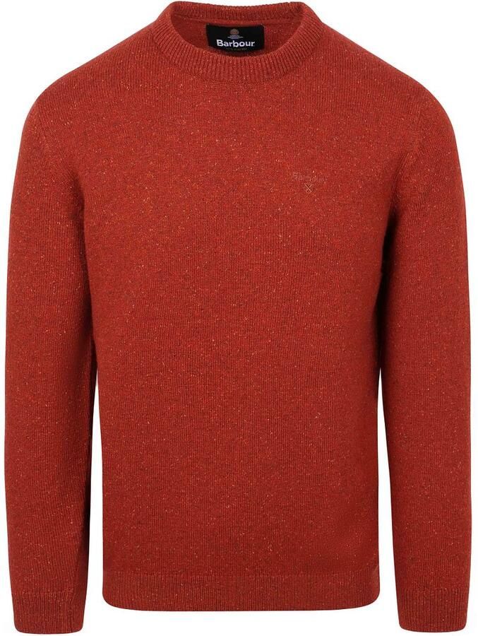 Barbour Pullover van mix van wol en zijde met ronde hals model 'TISBURY'