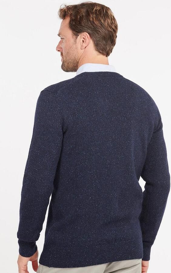 Barbour Blauwe Trui met Klassieke Ronde Hals en Opvallend Design Blue Heren - Foto 6