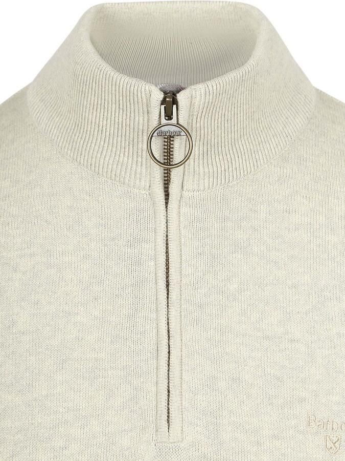 Barbour Trui Half Zip Greige - Foto 4