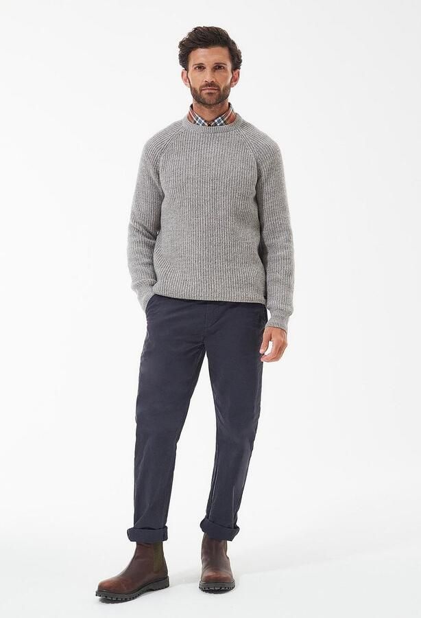 Barbour Regular fit gebreide pullover van pure wol - Foto 3