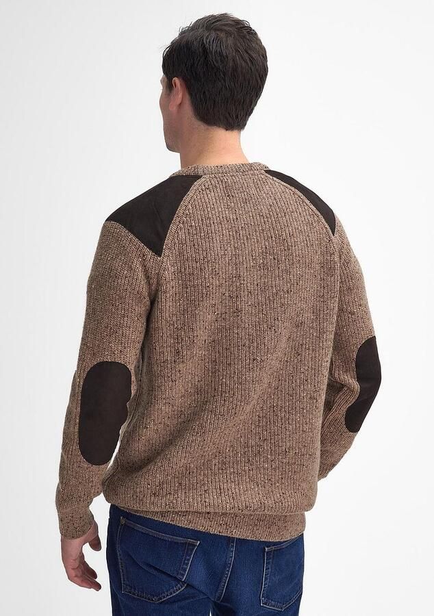 Barbour Trui Raisthorpe Lamswol Beige - Foto 5