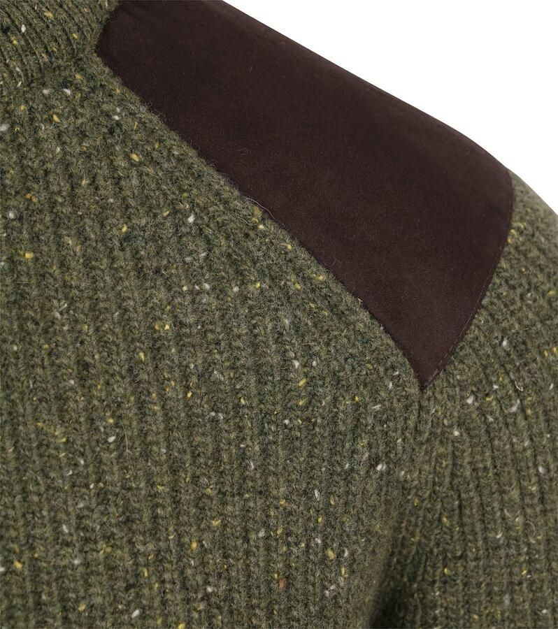 Barbour Trui Raisthorpe Lamswol Olijfgroen - Foto 2