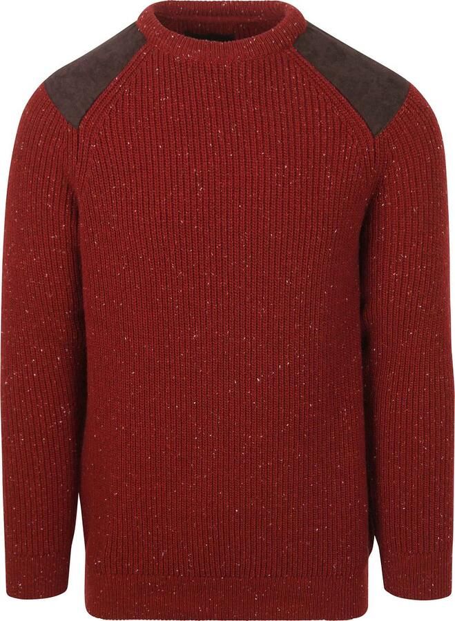 Barbour Trui Raisthorpe Lamswol Rood