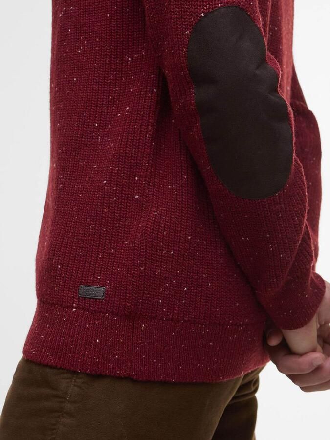 Barbour Trui Raisthorpe Lamswol Rood - Foto 3