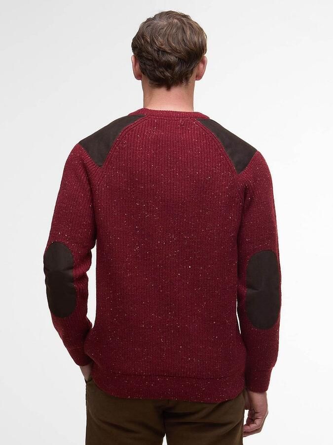 Barbour Trui Raisthorpe Lamswol Rood - Foto 4