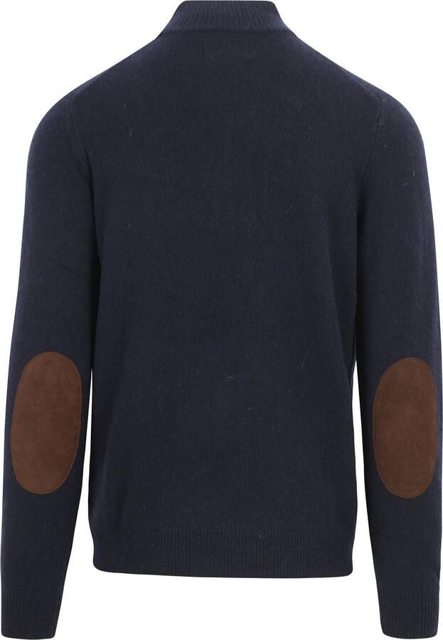 BARBOUR Heren Truien & Vesten Essential Patch Half Zip Knitted Jumper Donkerblauw - Foto 11
