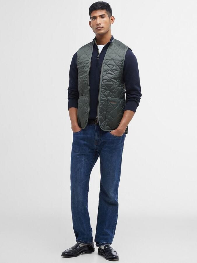 Barbour Gewatteerd Vest met Ritssluiting voor Heren Green Heren