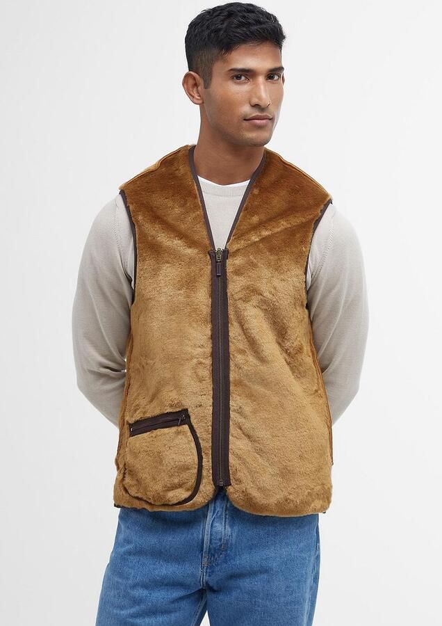 Barbour Bruine Gewatteerde Jas voor Koud Weer Brown Heren - Foto 5