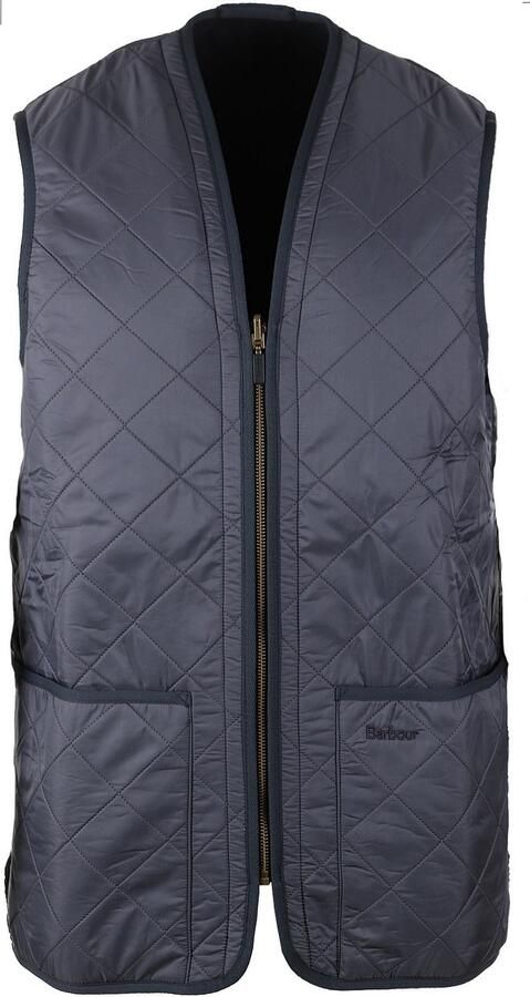 Barbour Veelzijdig Gewatteerd Vest Zip-In Liner Marineblauw Blauw Heren