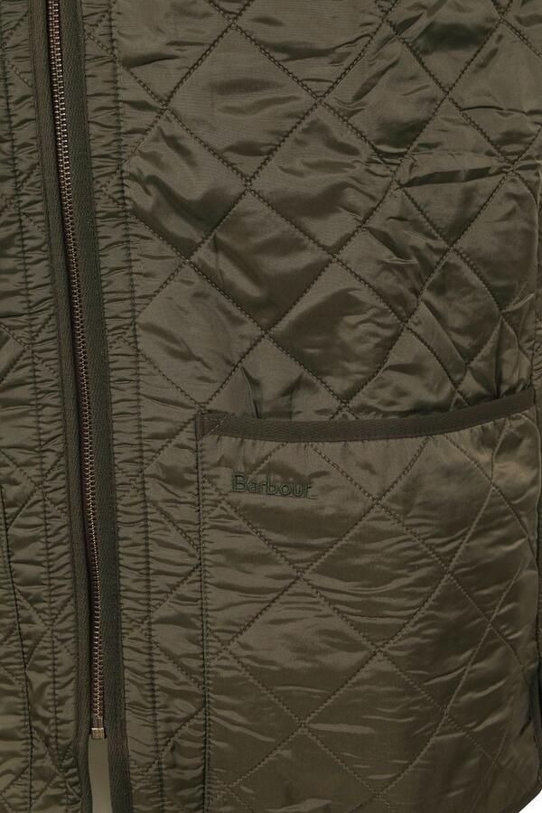 Barbour Groene gewatteerde trui met fleece voering en contrasterend logo borduursel Green Heren - Foto 2
