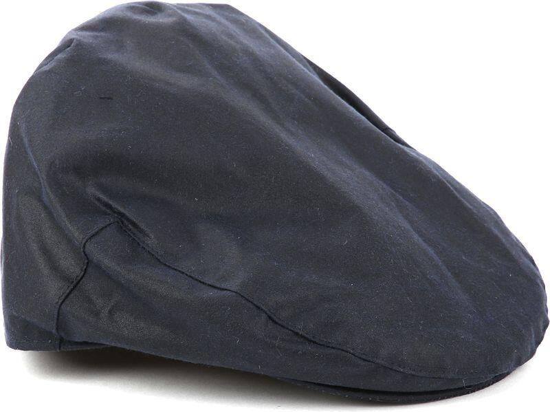 Barbour Pet Wax Flat Cap Navy
