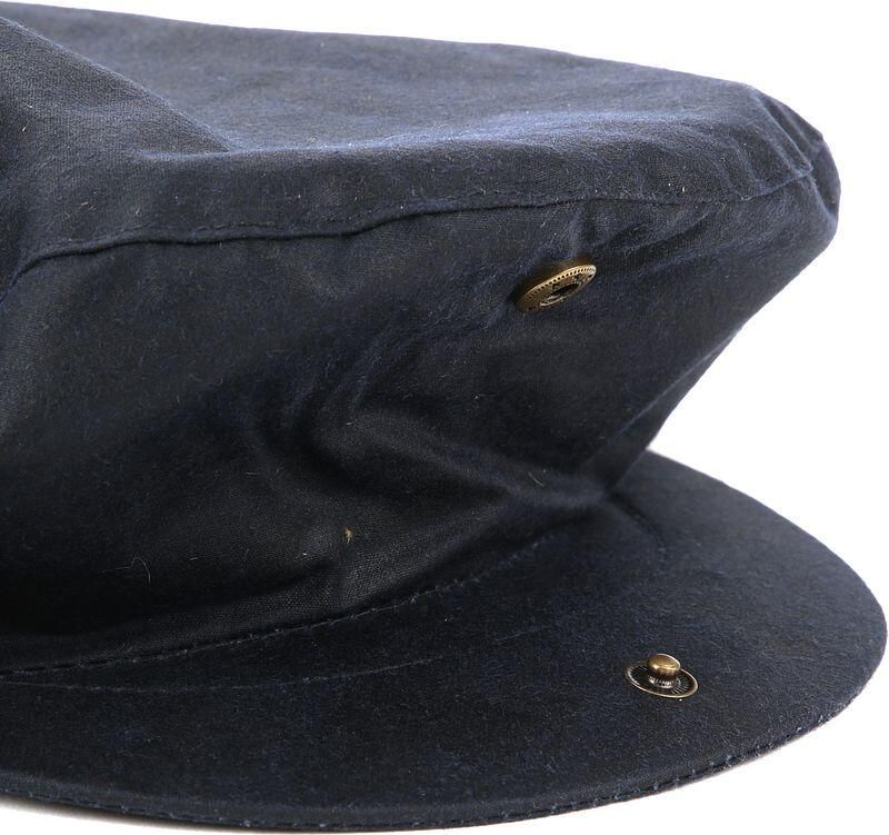 Barbour Pet Wax Flat Cap Navy - Foto 2