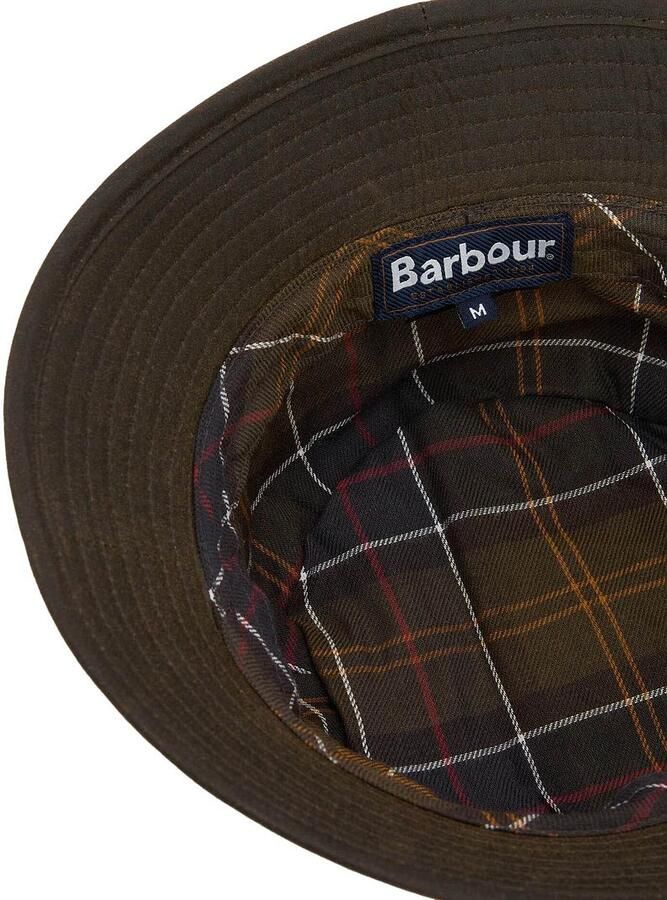 Barbour Katoenen vissershoed met waterdichte voering Green Unisex - Foto 3