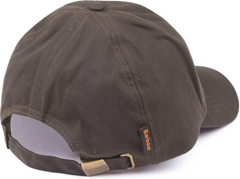 Barbour Gewaxte Katoenen Baseballpet Green Heren