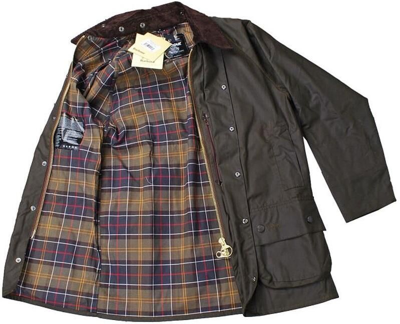 Barbour Groene waxjas voor alle seizoenen Green Heren - Foto 5