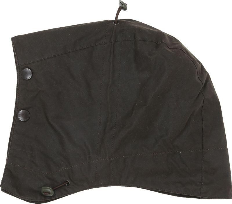 Barbour Pet Waxed Storm Capuchon Olijfgroen