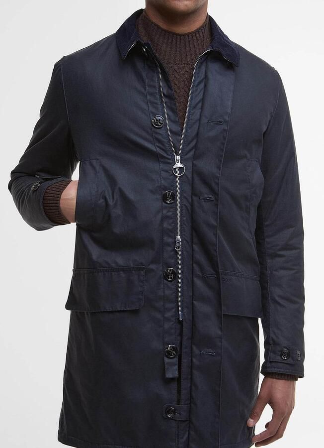 Barbour Regular fit gewaxt jack van puur katoen model 'MAC' - Foto 5